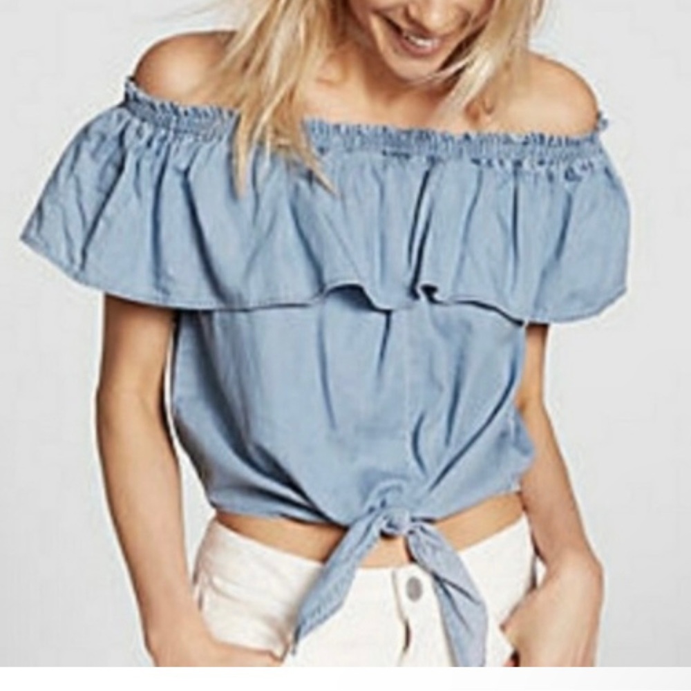 Express Off-the-Shoulder Shirt